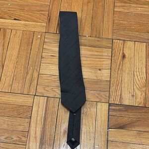 Theory Black Striped Tie